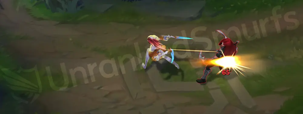 Prestige K/DA Akali auto attack – golden swipe on-hit