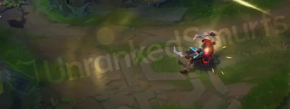 Prestige K/DA Akali E – Shuriken Flip trail part 2 with cyan accents