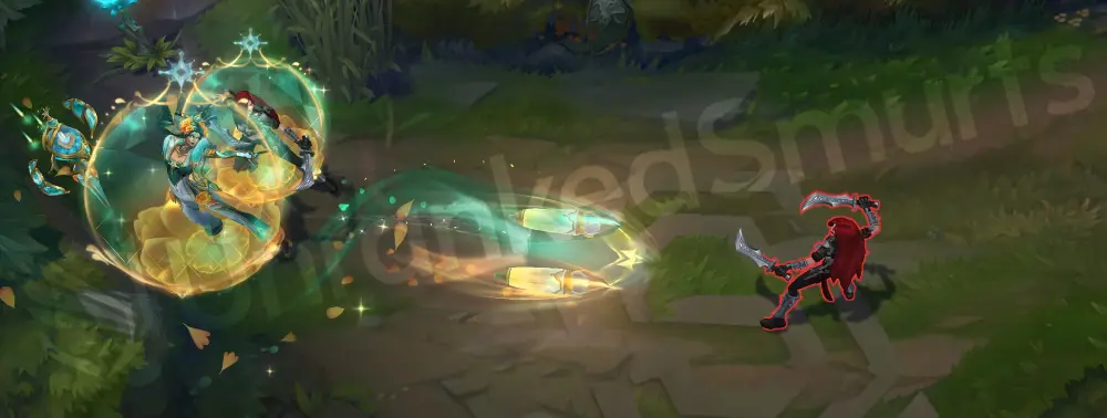 Prestige La Ilusión Renata Glasc E - Loyalty Program cast with green arc and bouquet motifs