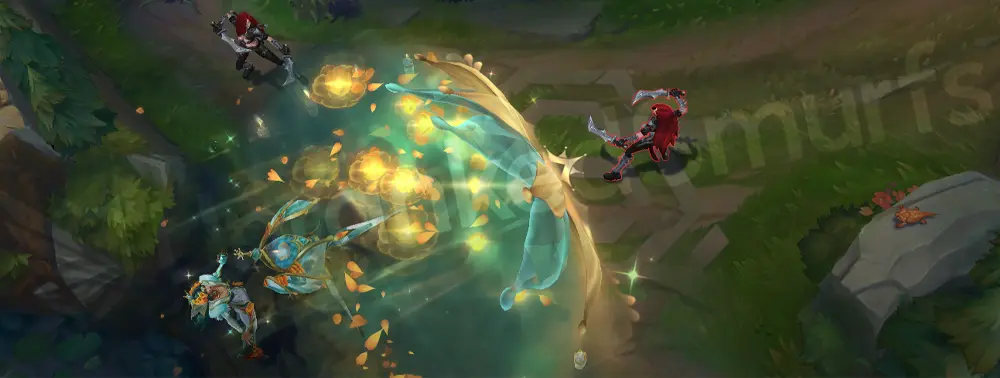 Prestige La Ilusión Renata Glasc R - Enchantment passes through enemies with bright floral fan effect