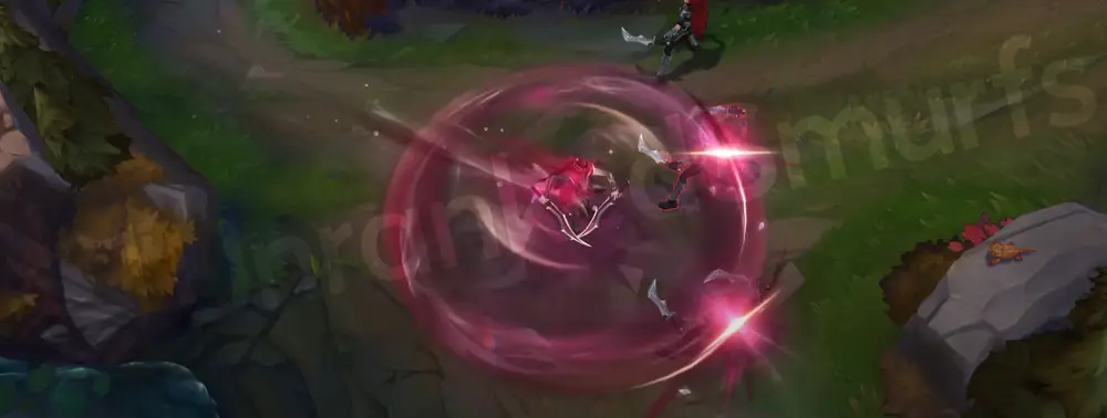 Prestige Masque of the Black Rose Katarina E reposition with golden-pink shimmer and petal embers