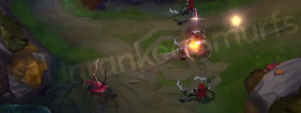 Prestige Masque of the Black Rose Katarina Q follow-up impact with crystalline rose motif