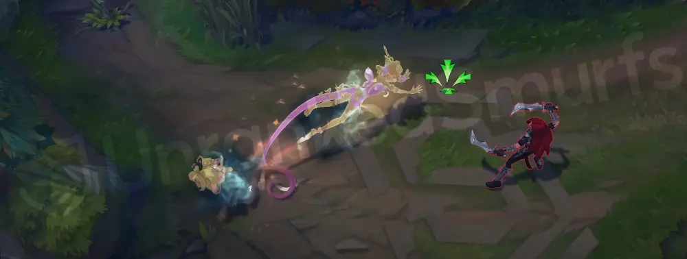 Prestige Star Guardian Neeko W - Shapesplitter clone with golden sparkles