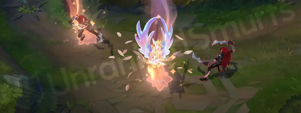 Prestige Star Guardian Soraka R global heal with cascading starlight