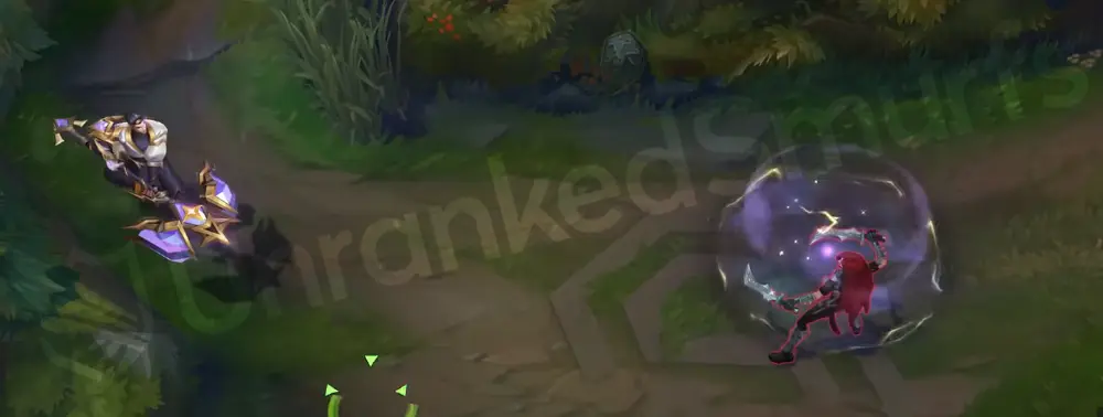 Prestige T1 Jayce Q projectile color and spark details