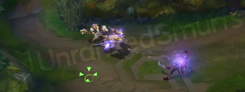 Prestige T1 Jayce W continuous fire highlight with blue/red flickers