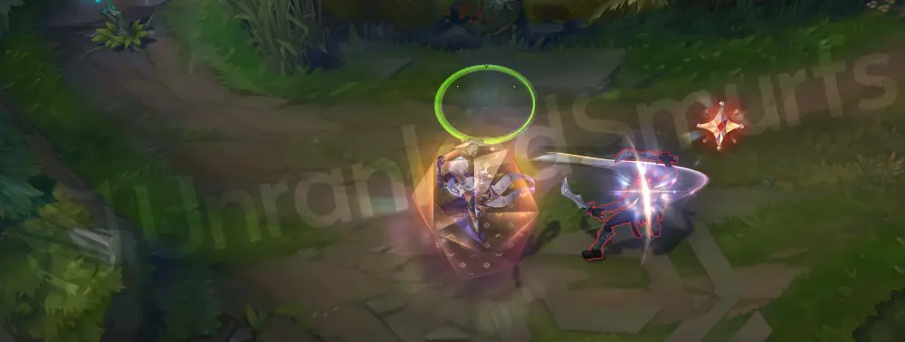 Prestige Winterblessed Camille basic stance and auto attacks on Summoner’s Rift