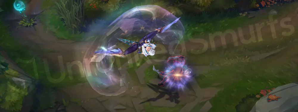 Prestige Winterblessed Camille Q empowered sheen in violet and cyan