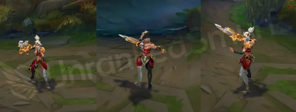 Primal Ambush Riven front and side in-game overview