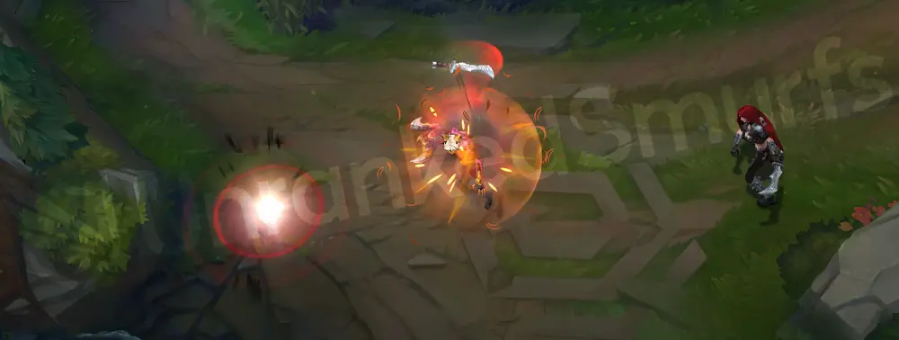 Primal Ambush Sivir E - absorb effect with orange flicker, frame 3