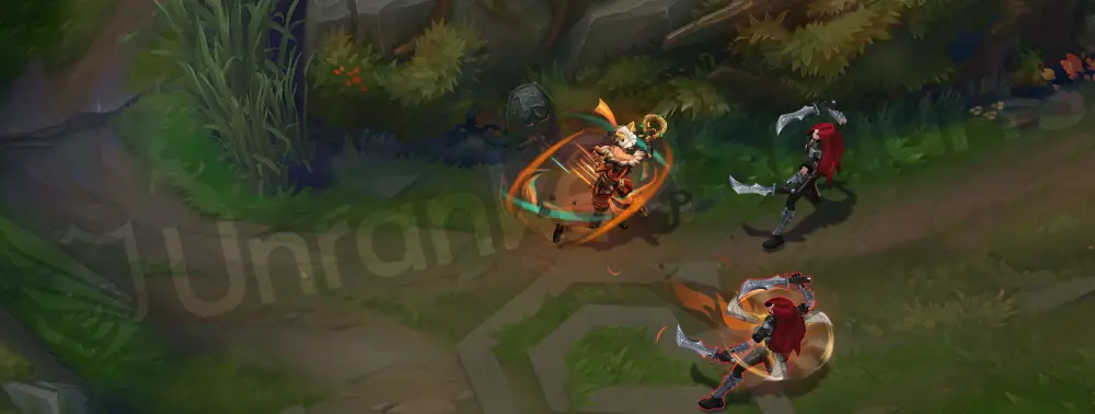 Primal Ambush Sivir R - On the Hunt burst with feral streaks and tracks, phase 1