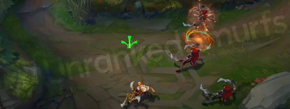 Primal Ambush Sivir W - Ricochet ring with orange-brown pulse and claw nick details, frame 1