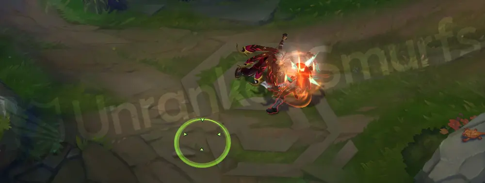 Primal Ambush Talon basic attack animation, showing golden claw slashes