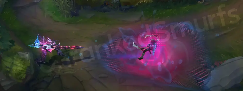 Primordian Aatrox W Part 2 – tether and pull with pink bite flash