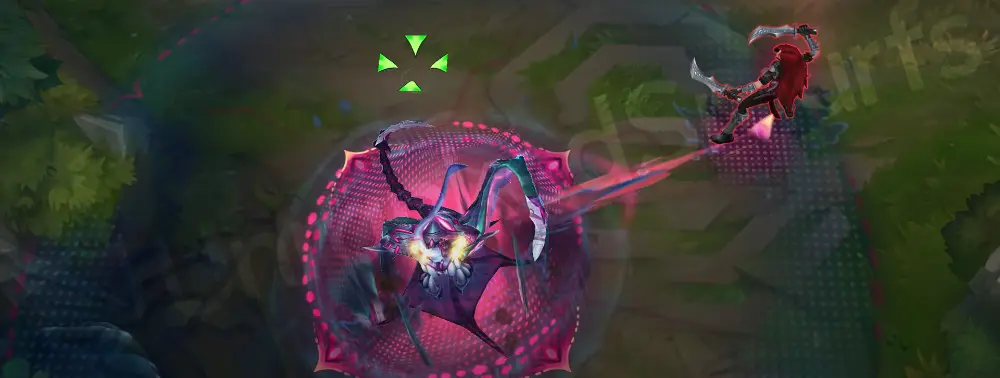 Primordian Bel'Veth E - Royal Maelstrom channel with swirling bioluminescent blades