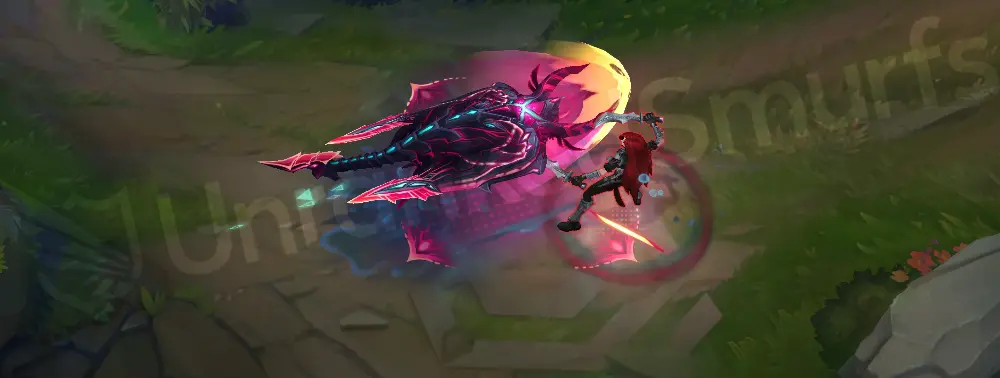 Primordian Bel'Veth Q - Void Surge angle 3 with sickly green accents