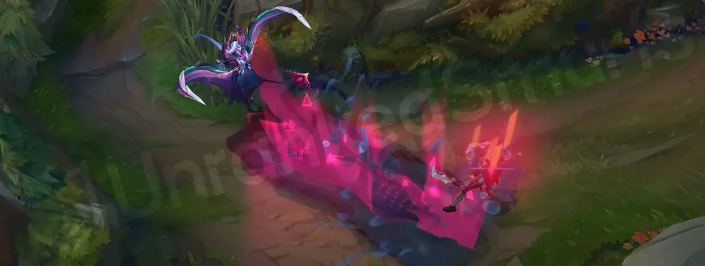 Primordian Bel'Veth W - Above and Below impact fin rising with digital ripples