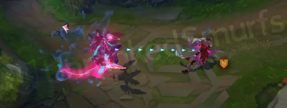 Primordian Briar W activation overlay showing new cyan interface effect