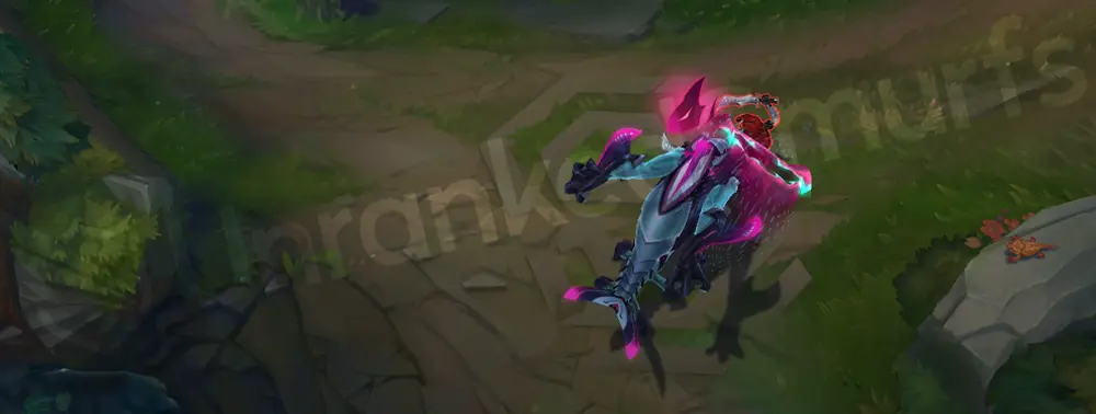 Primordian Rek'Sai E ability visual, part 1 (tunnel/liquid trail)