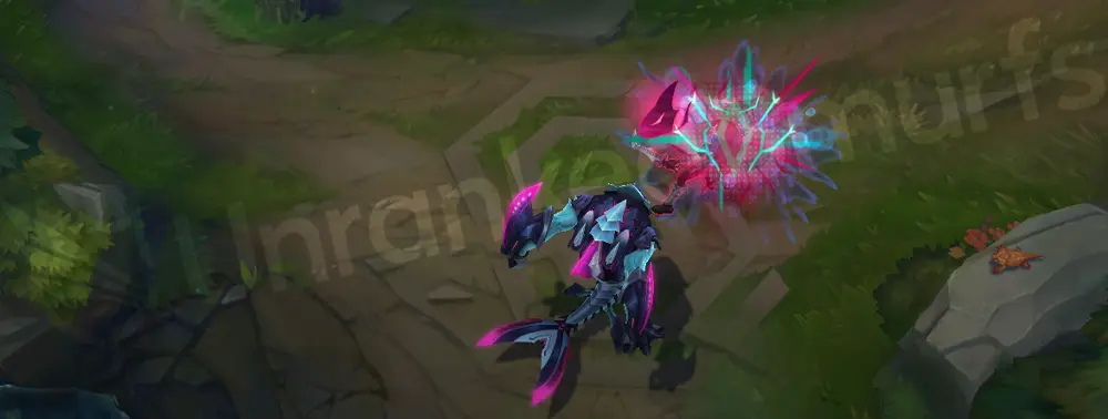 Primordian Rek'Sai E ability visual, part 2 (emerging strike)