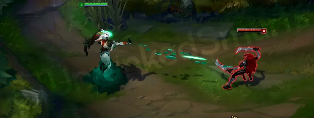 Program Lissandra basic attack animation part 1 with hardlight shards