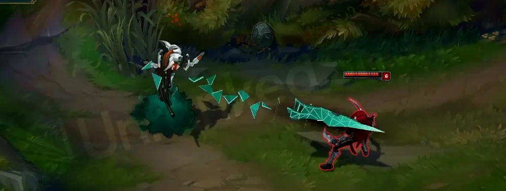 Program Lissandra Q Ice Shard reimagined as a triangular hardlight spike, part 1