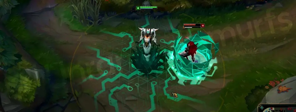 Program Lissandra W ring with holographic triangles and green hardlight