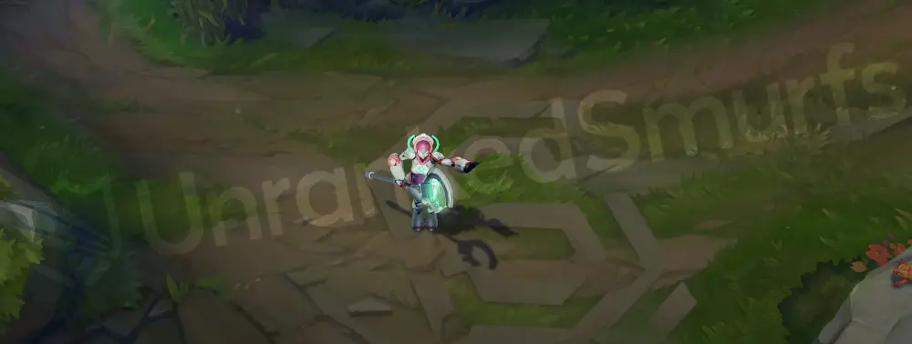 Program Soraka emote with robotic face UI effect
