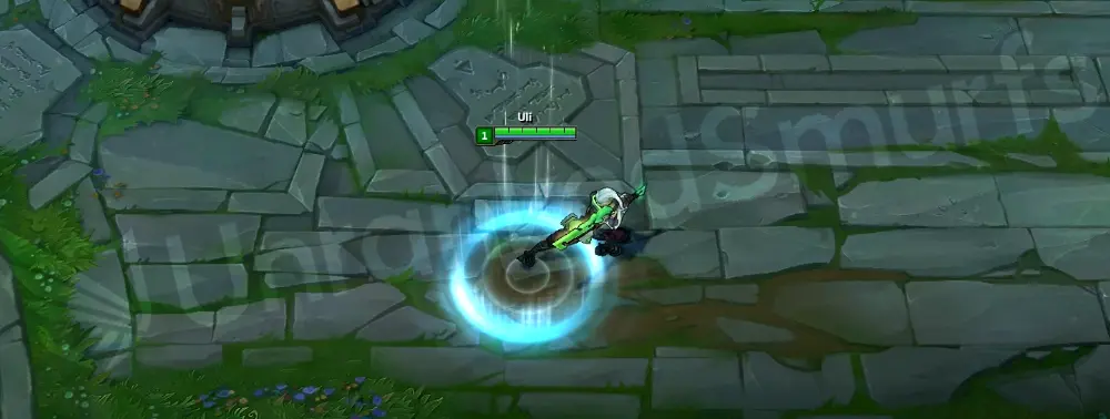 PROJECT: Ekko recall animation alternate frame with green projection