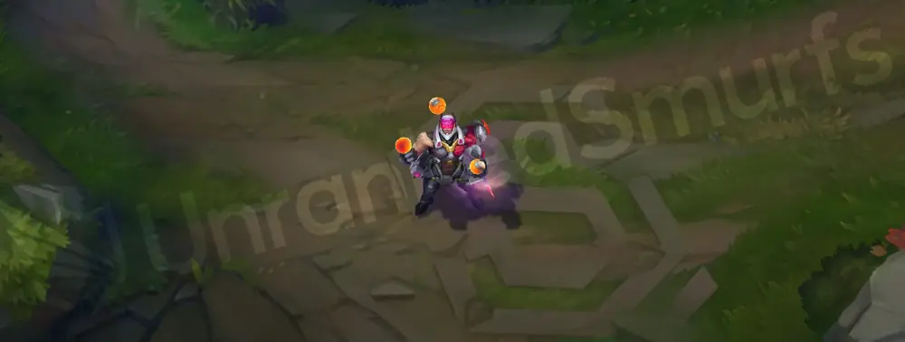 PROJECT: Gangplank emote with visor and holographic UI