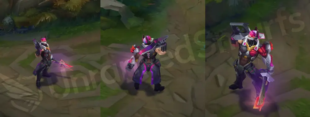PROJECT: Gangplank in-game model front and side view