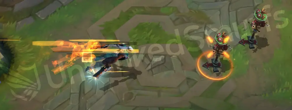 PROJECT: Lucian E - Relentless Pursuit dash with light streaks