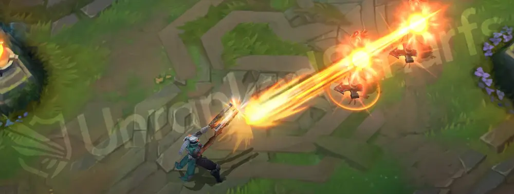 PROJECT: Lucian Q - Piercing Light with orange holographic beam