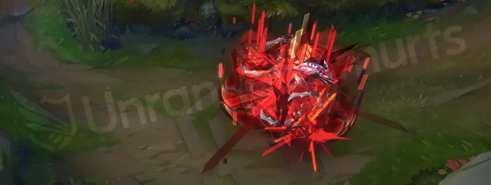 PROJECT: Naafiri E pathing trail in orange-red neon