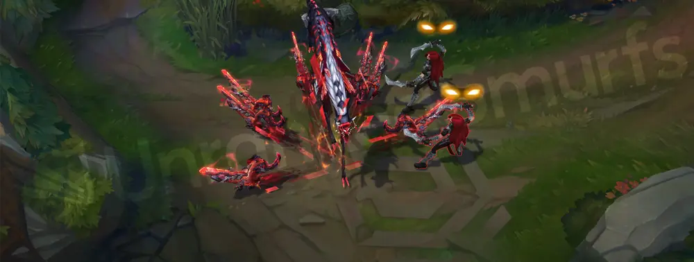 PROJECT: Naafiri R teamfight moment with heavy hologram effects