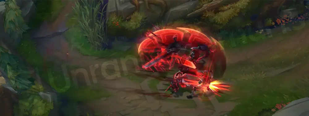 PROJECT: Naafiri W mid-dash with red afterimage