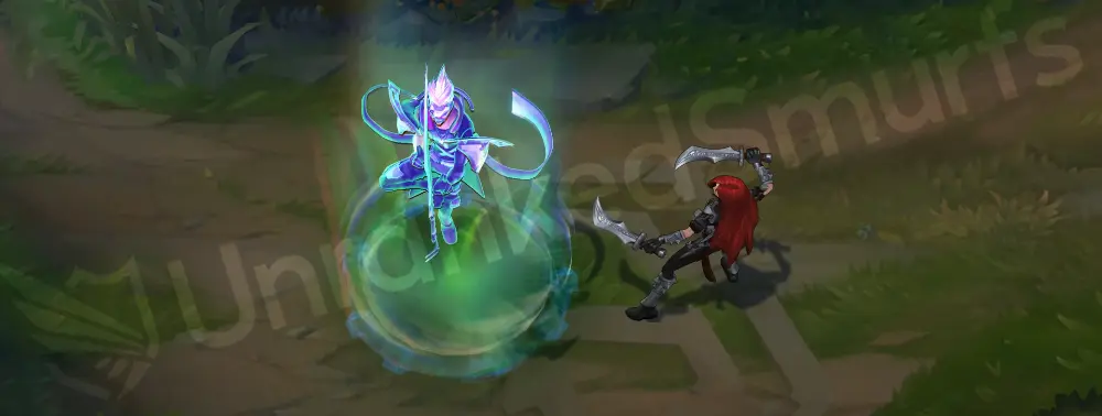 PsyOps Master Yi W - Meditate with psionic shield and scanline effect