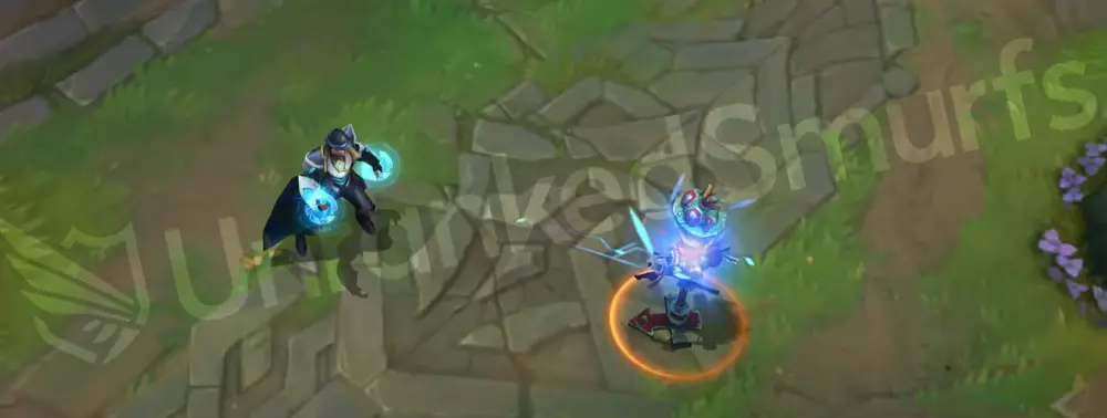 Pulsefire Twisted Fate E - Stacked Deck blue circuitry effects