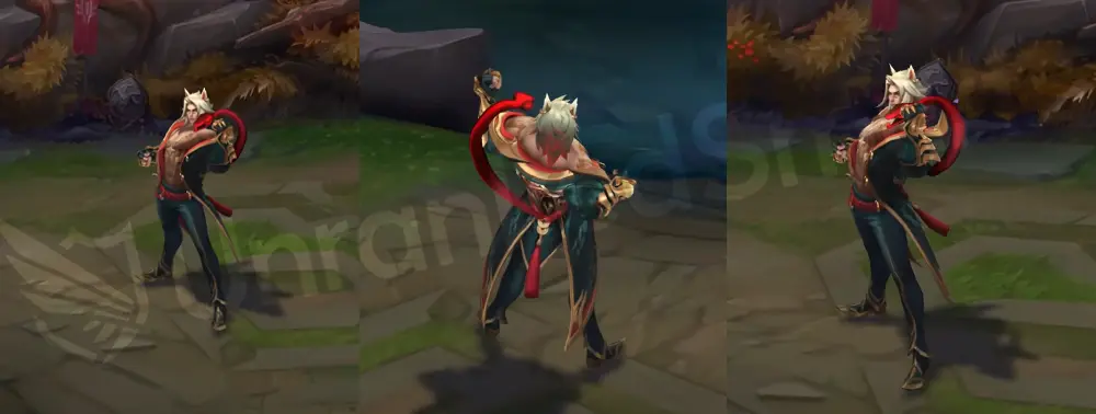 Radiant Serpent Sett skin overview front and side in-game