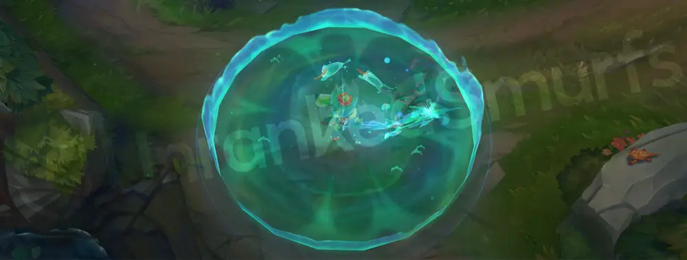 Rain Shepherd Fizz E (Playful/Trickster) leap with umbrella canopy opened