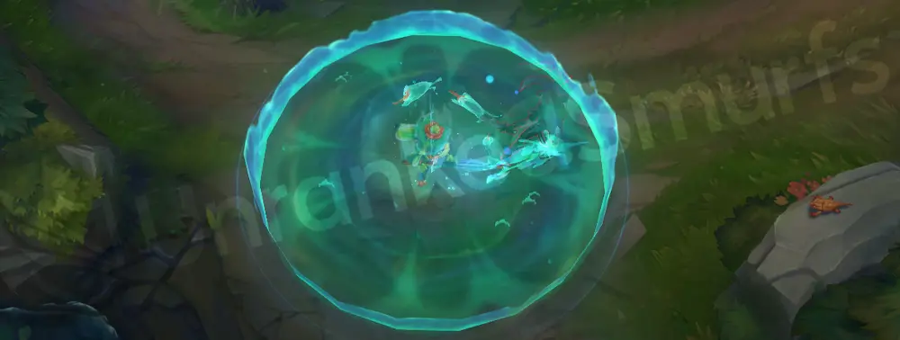 Rain Shepherd Fizz E slam with splash ring and lilypad effects
