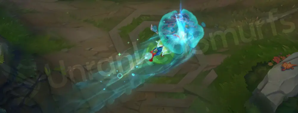 Rain Shepherd Fizz Q (Urchin Strike) startup with raindrop burst