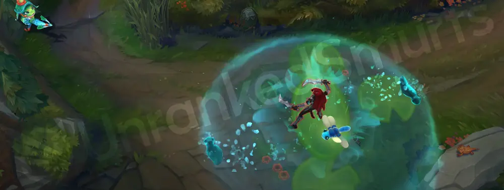 Rain Shepherd Fizz R arming phase with growing rain circle