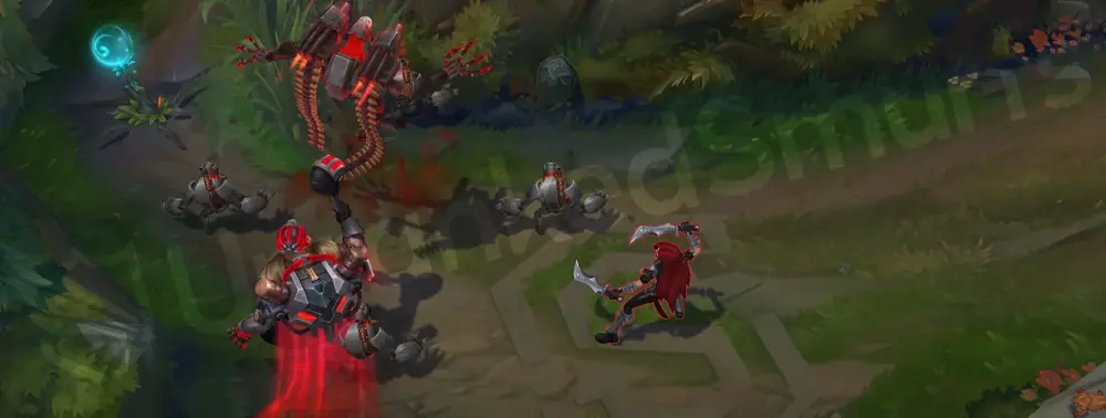 Resistance Yorick R - Maiden of the Mist as a roaring mech with ammo belts (angle 1)