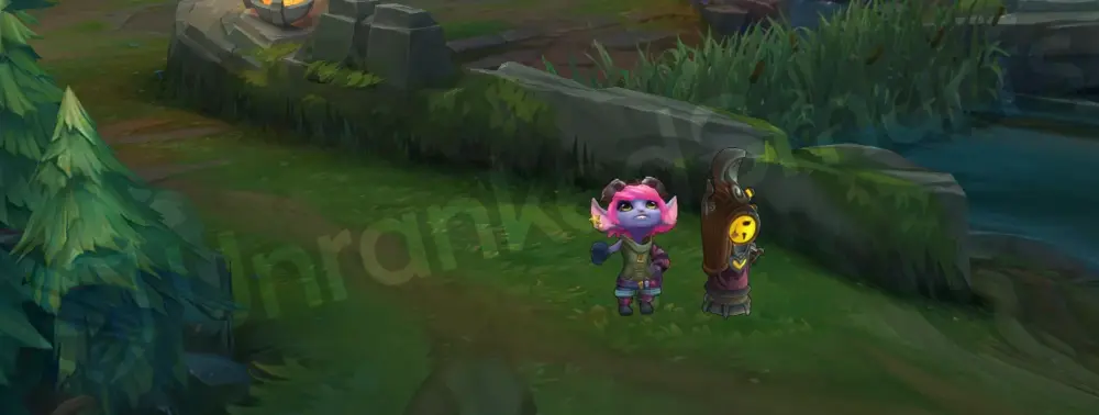 Riot Girl Tristana emote with playful punk attitude