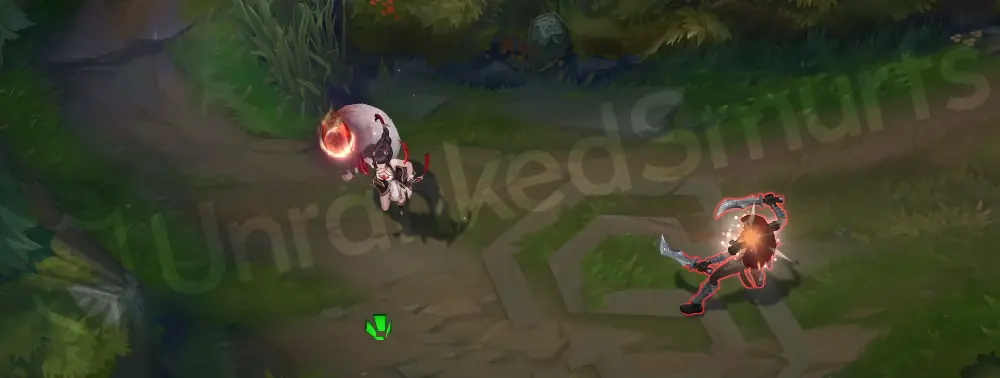 Risen Legend Ahri basic attack animation part 2 showing follow-through trail