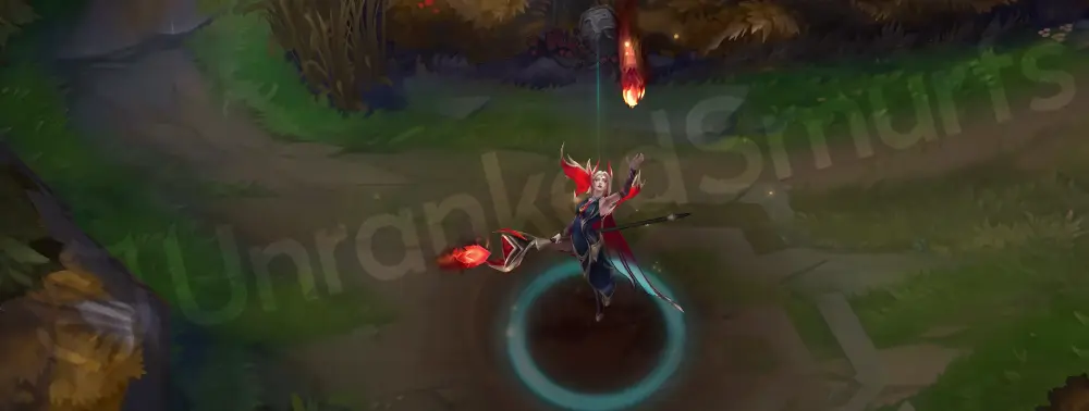 Risen Legend LeBlanc recall — dodging shadow and fiery sprites before fusing them
