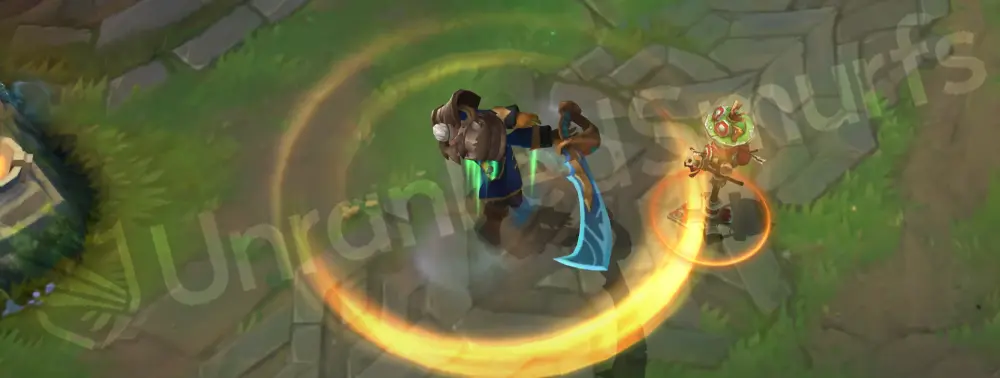Rogue Admiral Garen E animation (Judgment) with standard spin VFX