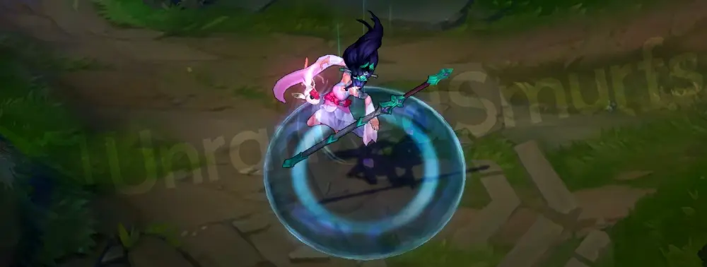 Sacred Sword Janna custom recall channel with water and lotus petals