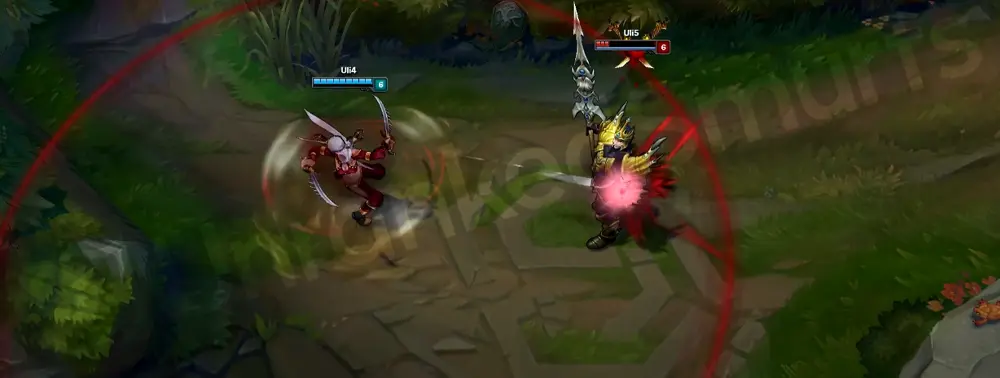 Sandstorm Katarina E animation - Shunpo blink toward target
